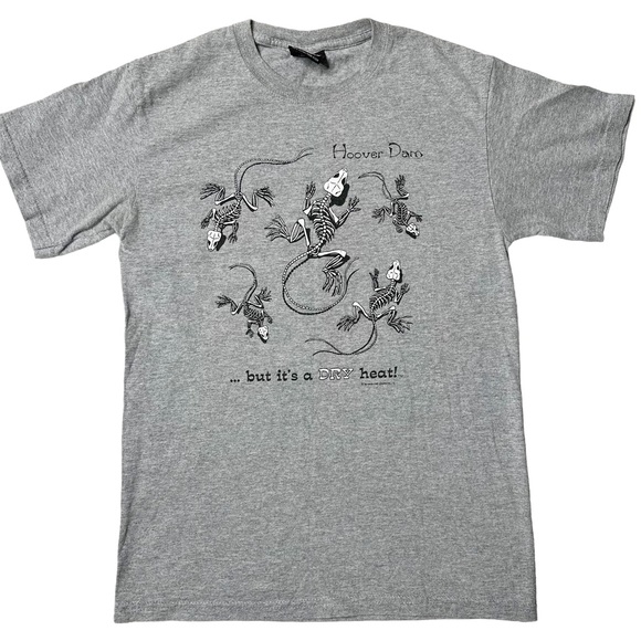 Sportex Other - Vintage 1996 Hoover Dam Lizard Skeleton Dry Heat Graphic TShirt Sportex Unisex S